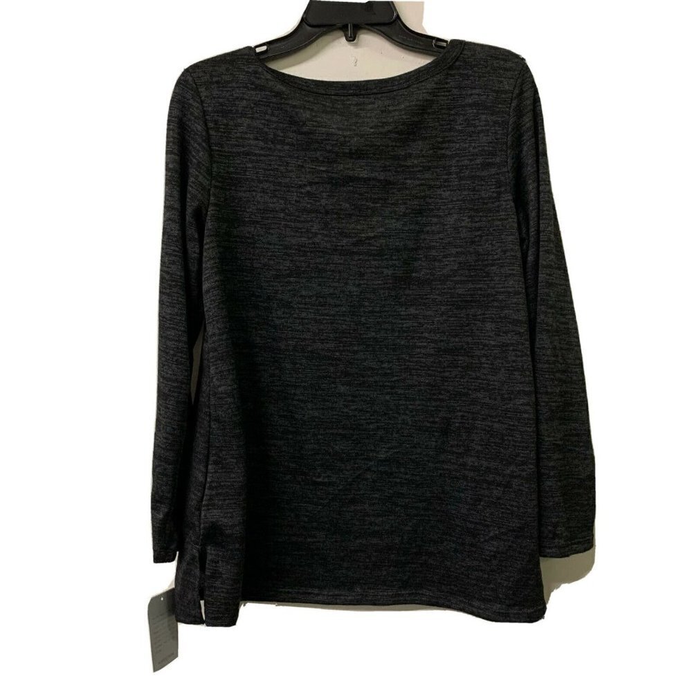 Forgotten Grace Womens Multicolor Space Dye Top Blouse - Picture 2 of 4